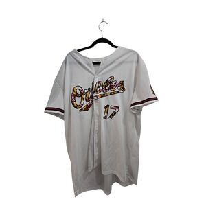 Orioles Size XL Adult White #17 Button Shirt Baltimore Baseball Jersey Sports